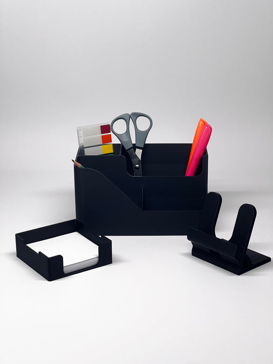Zestaw | Organizer, Podstawka pod telefon, Schowek na karteczki biurowe