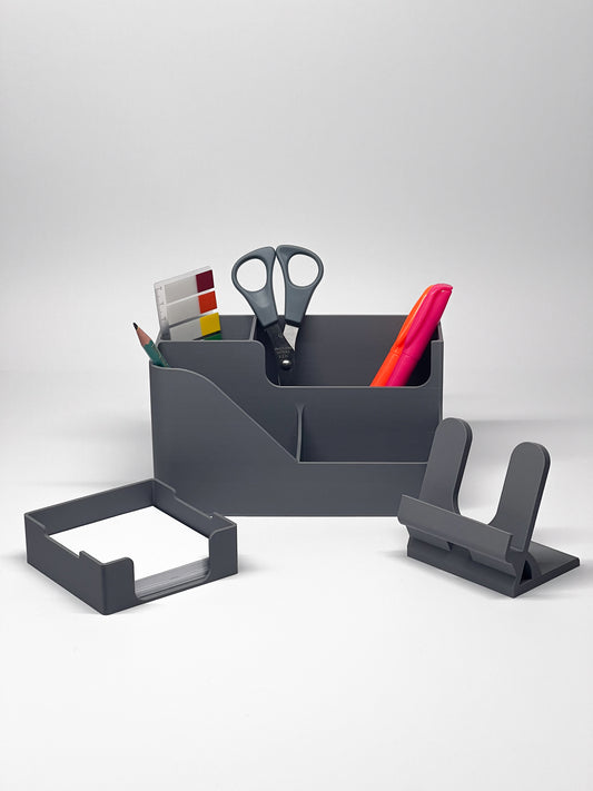 Zestaw | Organizer, Podstawka pod telefon, Schowek na karteczki biurowe